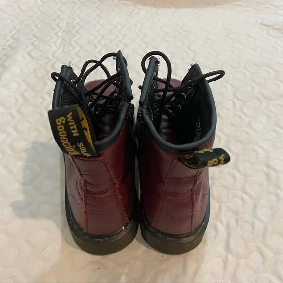 Dr. Martens Kids Boots - Burgundy - Picture 5 of 9